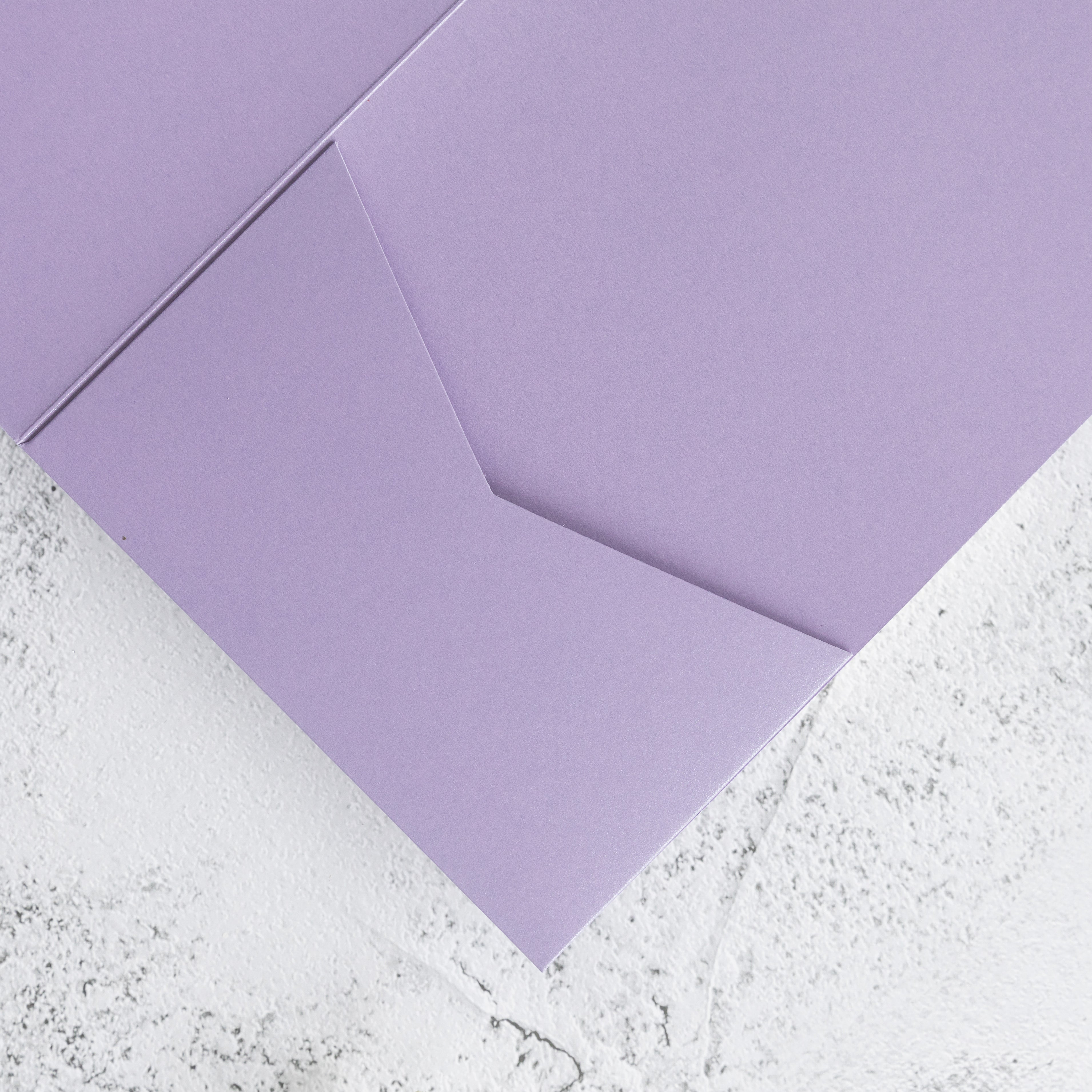 PONATIA 20 PCS Lilac Tri-fold Wedding Invitation Pockets for 5x7 Wedding Cards