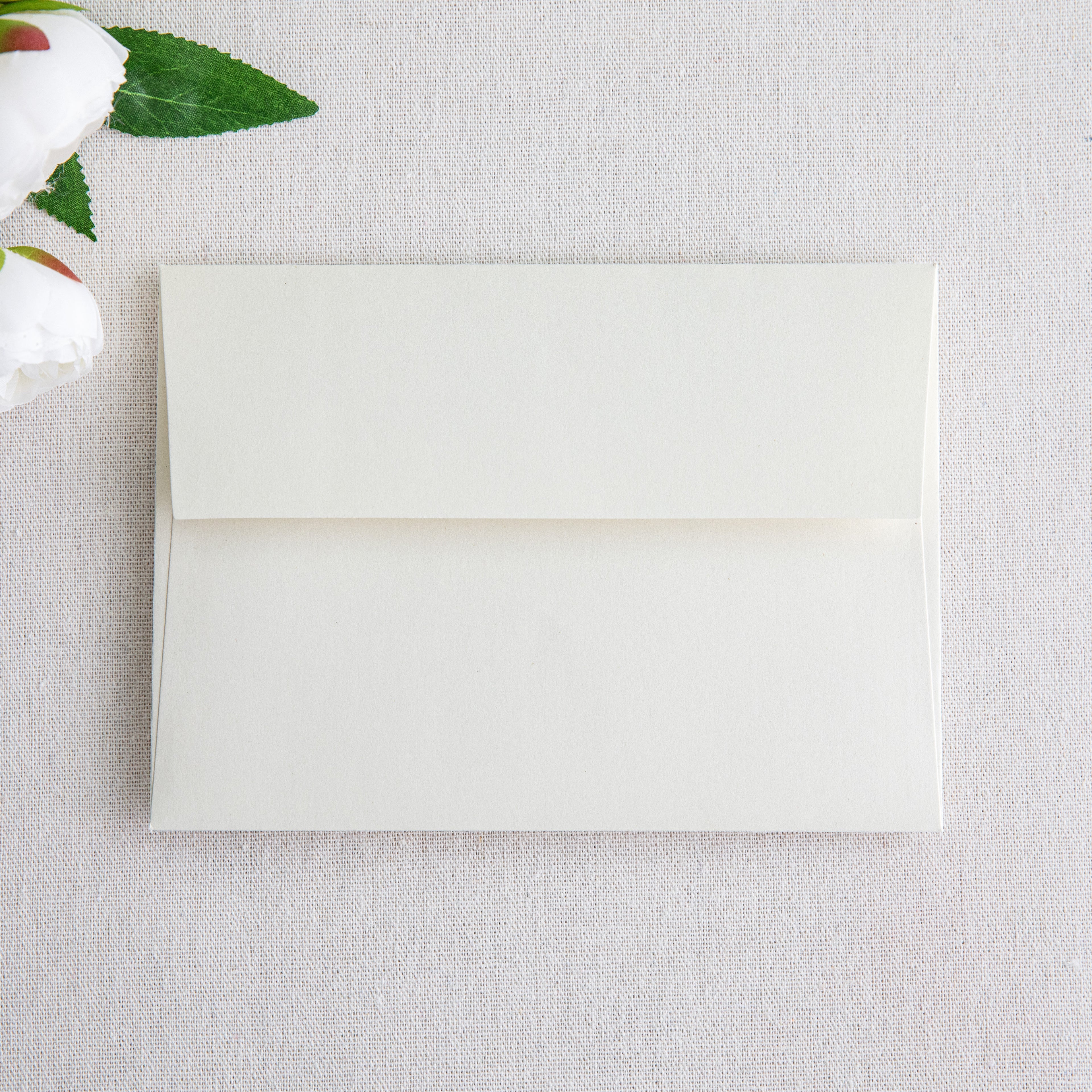 PONATIA 50 Pieces 5x7 Ivory Envelopes, A7 Envelopes Self Seal for Weddings, Invitation Cards