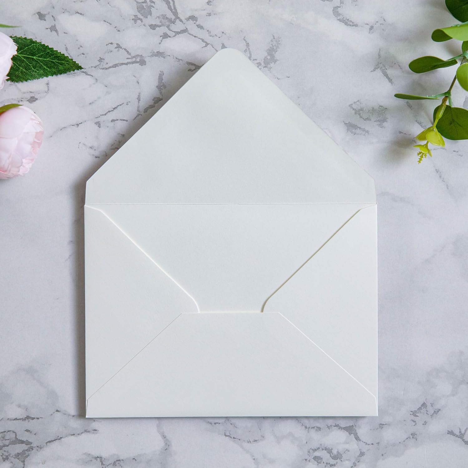 PONATIA 50 Pcs A7 Matte Ivory Envelopes for 5x7 Weddings Invitation Cards