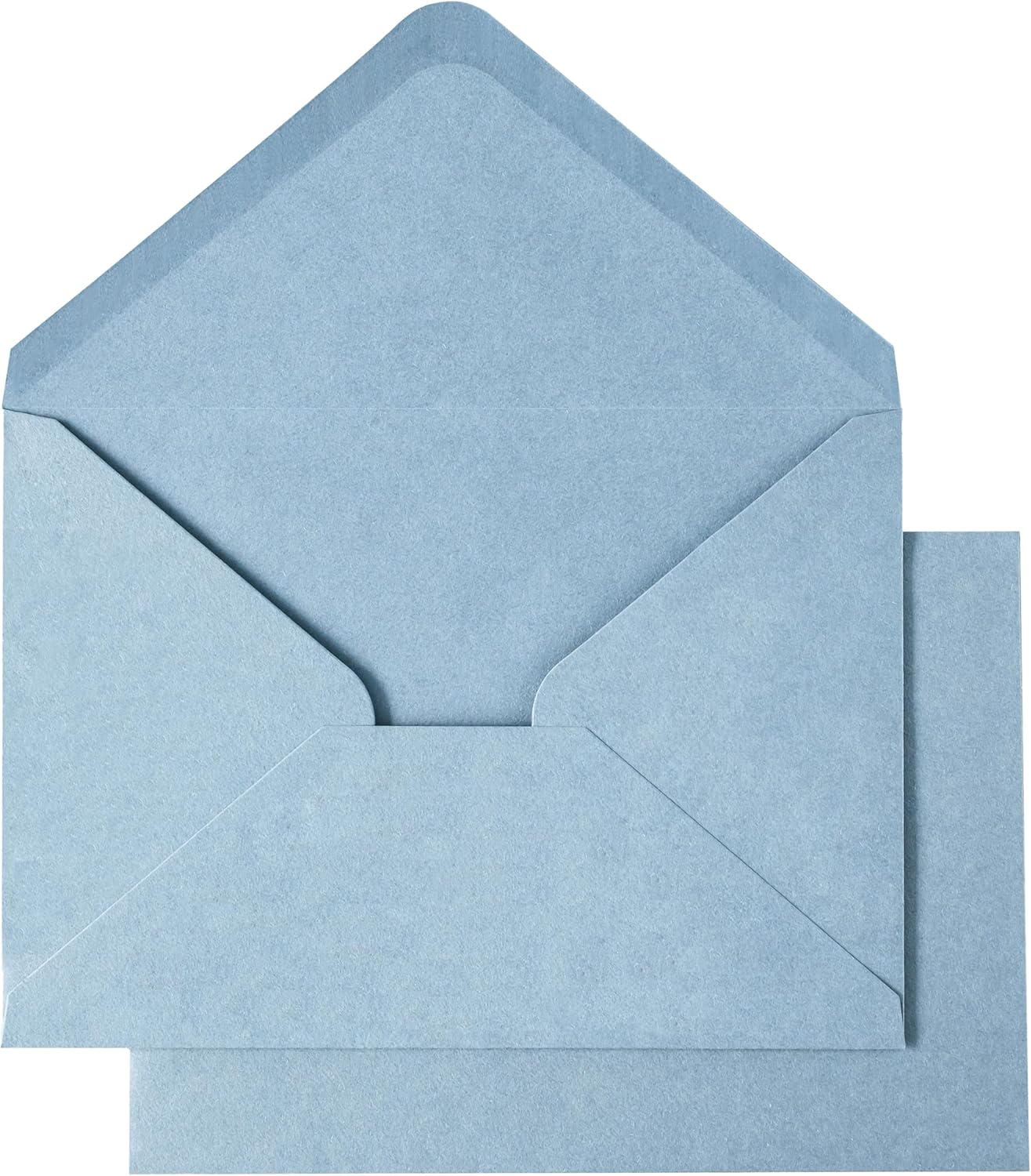 PONATIA 50 Pcs A7 Dusty Blue Envelopes for 5x7 Weddings Invitation Cards