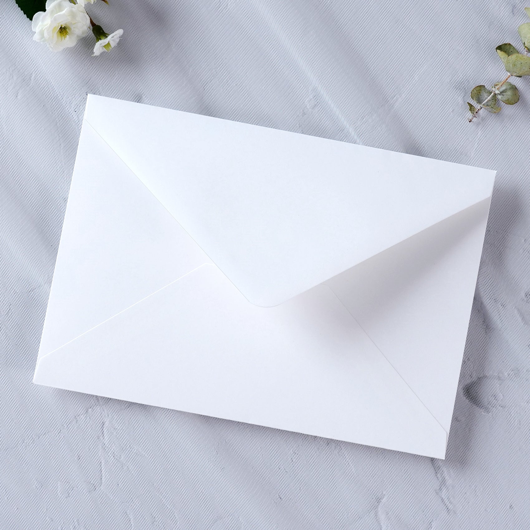 PONATIA 50 Pcs A7 White Envelopes for 5x7 Weddings Invitation Cards