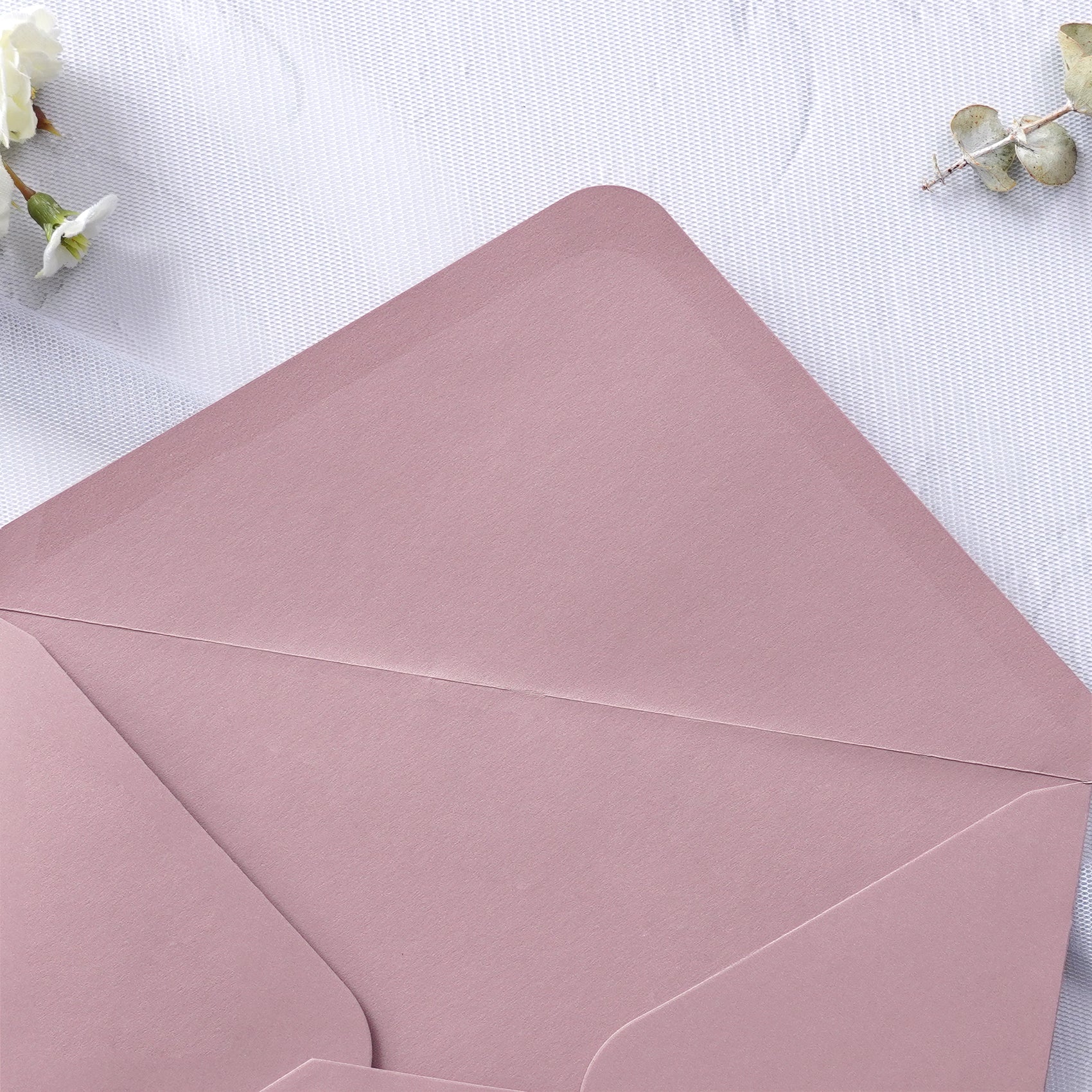 PONATIA 50 Pcs A7 Dusty Rose Envelopes for 5x7 Weddings Invitation Cards