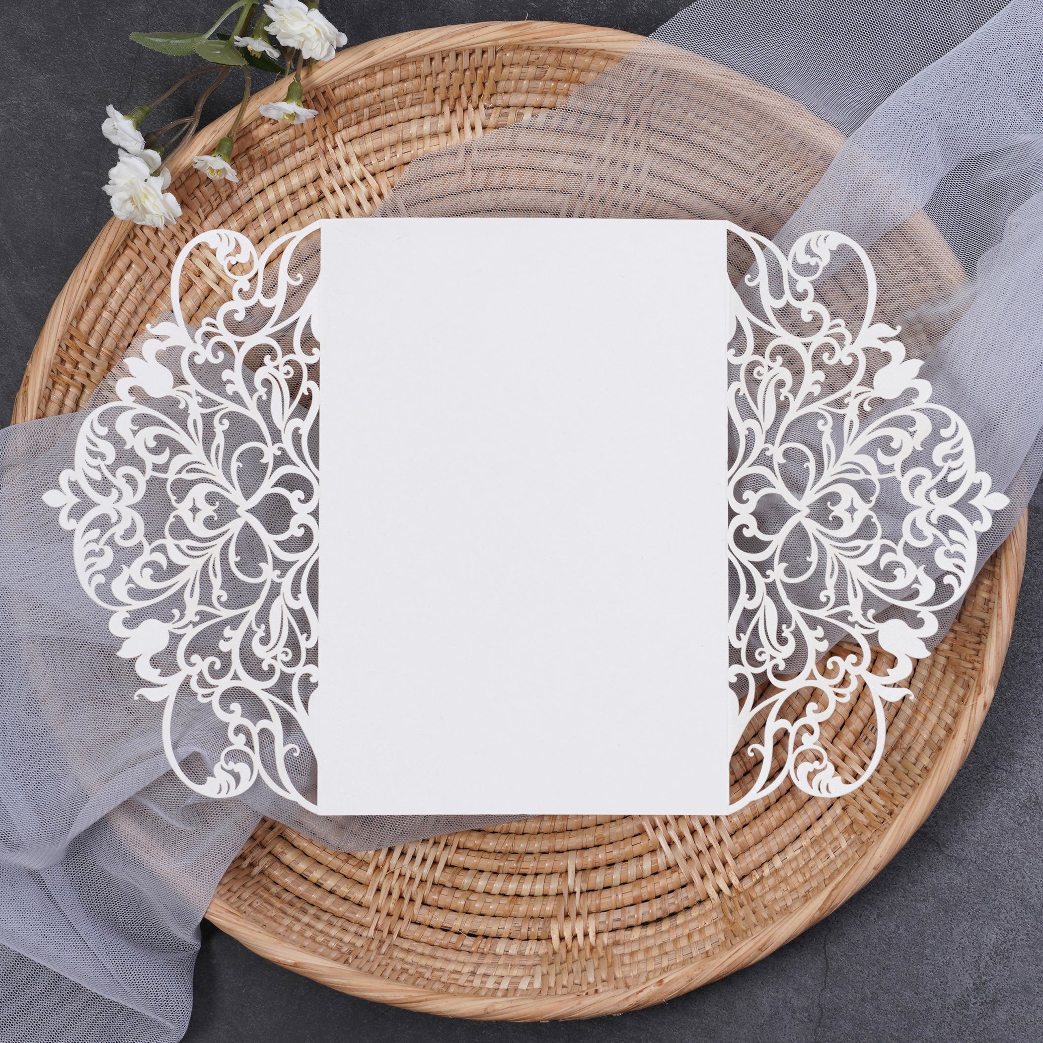 PONATIA Multicolor Exquisite Lace Laser Cut Pockets Series WPL0179