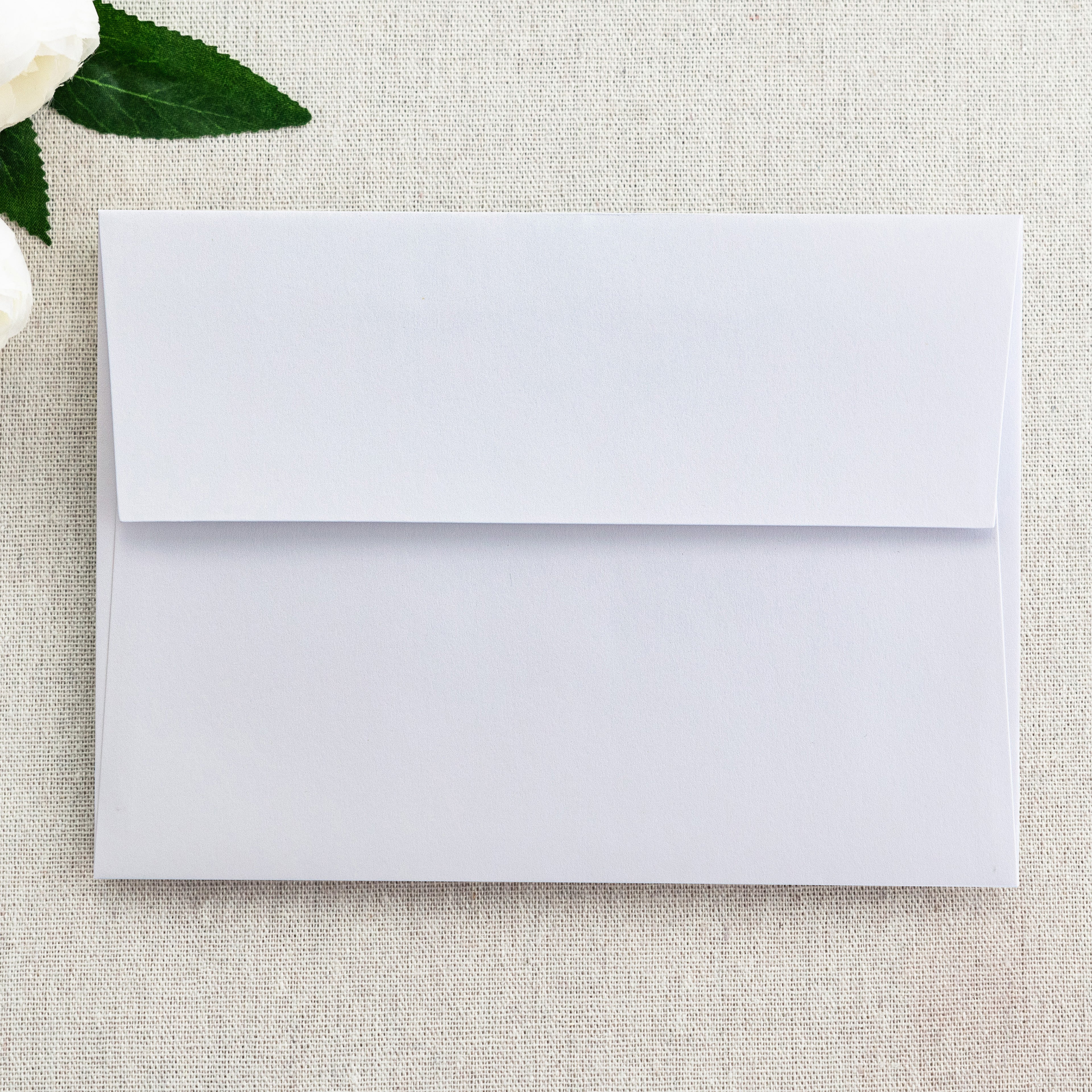 PONATIA 50 Pieces 5x7 White Envelopes, A7 Envelopes Self Seal for Weddings, Invitation Cards