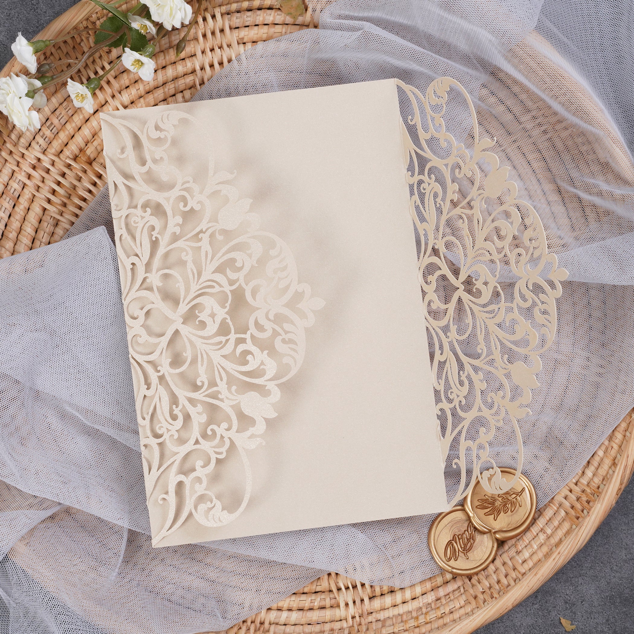 PONATIA Multicolor Exquisite Lace Laser Cut Pockets Series WPL0179