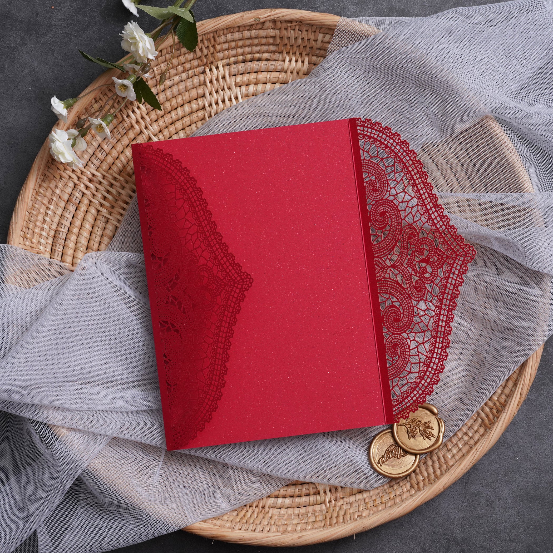 PONATIA Multi-color Gorgeous Chantilly Lace Laser Cut Pockets Series WSWL0077