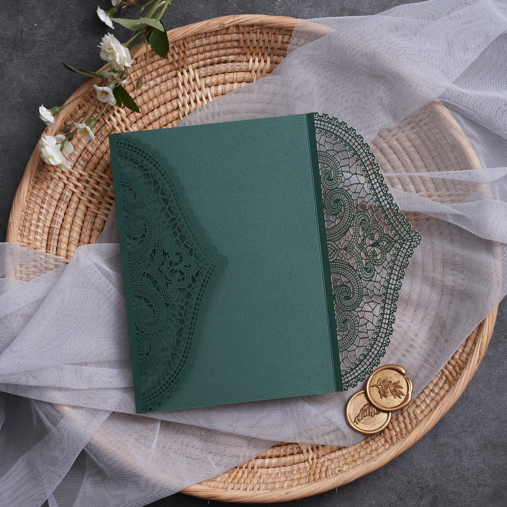 PONATIA Multi-color Gorgeous Chantilly Lace Laser Cut Pockets Series WSWL0077