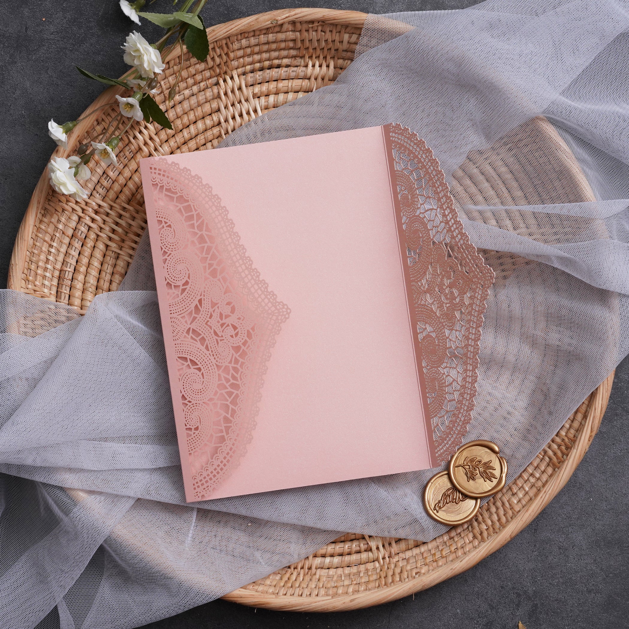 PONATIA Multi-color Gorgeous Chantilly Lace Laser Cut Pockets Series WSWL0077