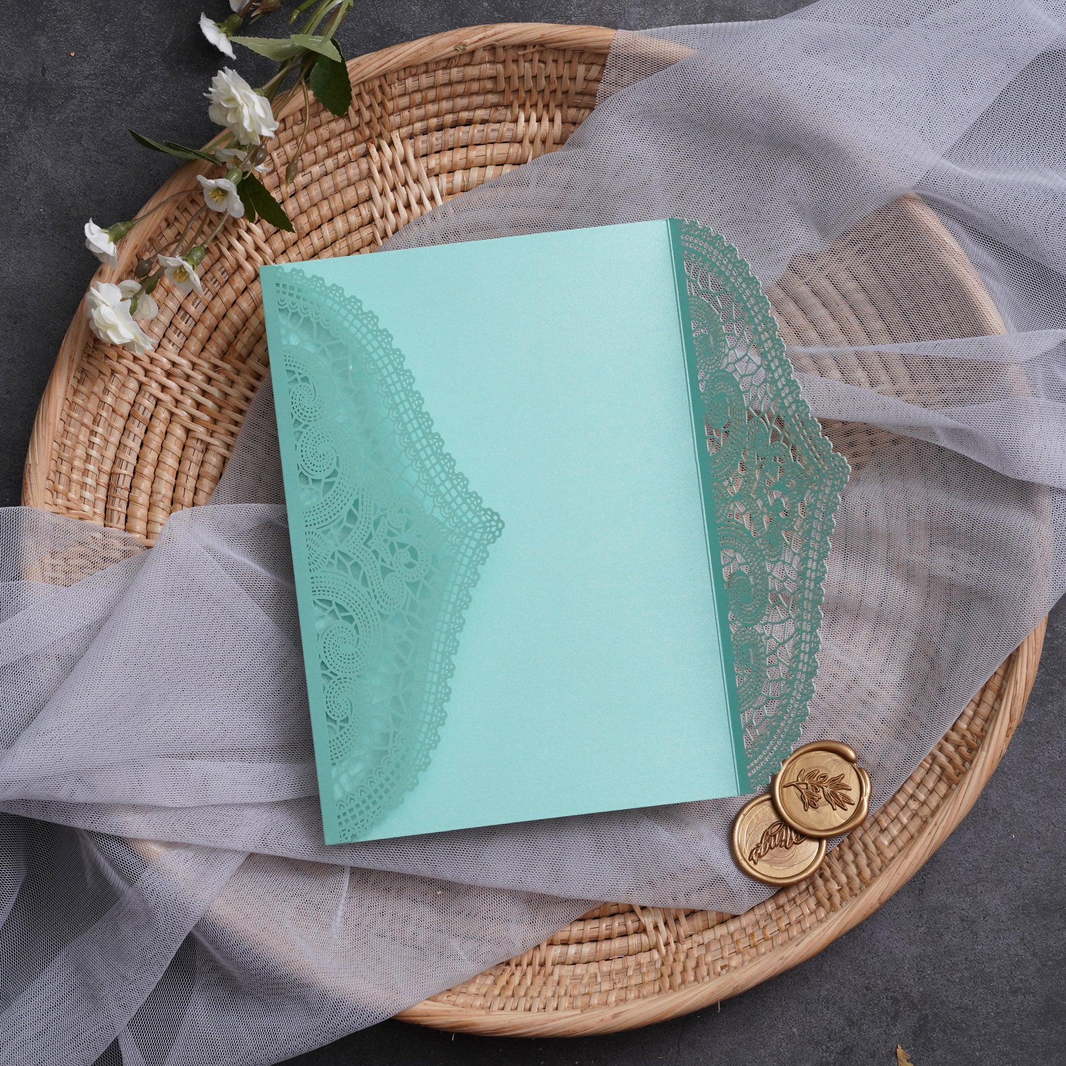 PONATIA Multi-color Gorgeous Chantilly Lace Laser Cut Pockets Series WSWL0077