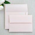 PONATIA 50 Pieces 5x7 Blush Pink Envelopes, A7 Envelopes Self Seal for Weddings, Invitation Cards